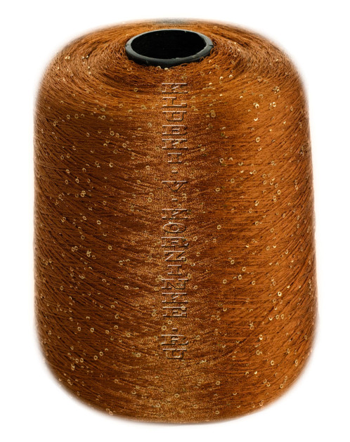 Пряжа в бобинах Paillettes (137 - Бронзовый)