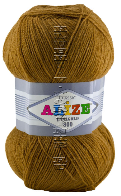 Пряжа Lanagold 800 Alize - (179 - Карамель)