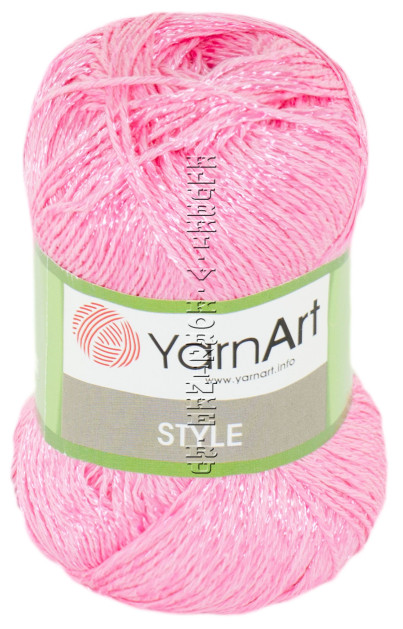 Пряжа YarnArt Style - (665 - Тёмно - розовый)