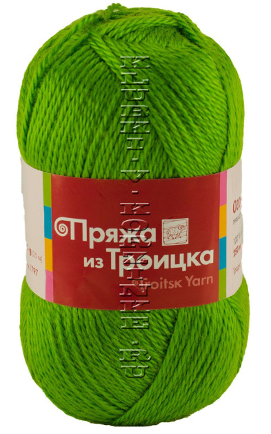 Пряжа Троицкая «Огонек» - (1550 - Аспарагус)