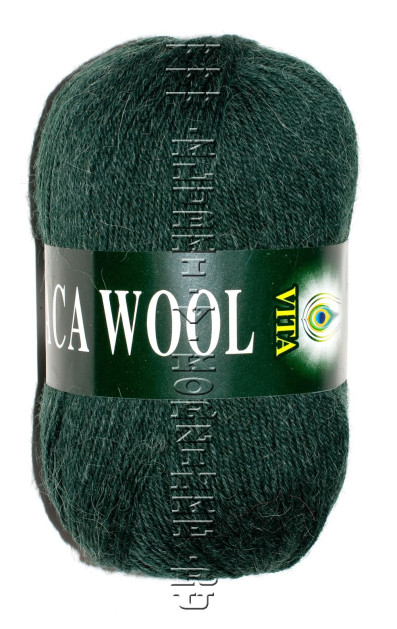 Пряжа VITA «ALPACA WOOL» - (2960 - Темно-зеленый)
