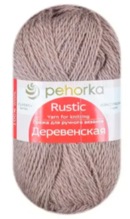 Пряжа Пехорка «Деревенская» - (388 - Темная верба)