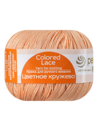 Пряжа Пехорка «Цветное кружево» - (99 - Абрикос)