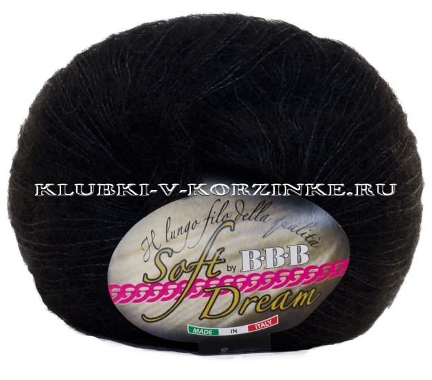 Пряжа Soft Dream BBB - (200 - Черный)