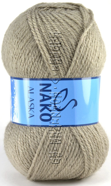 Пряжа Alaska Nako - (7115 - Светло-бежево-серый)