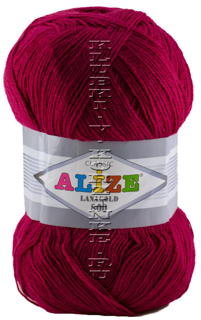 Пряжа Lanagold 800 Alize - (649 - Рубин)