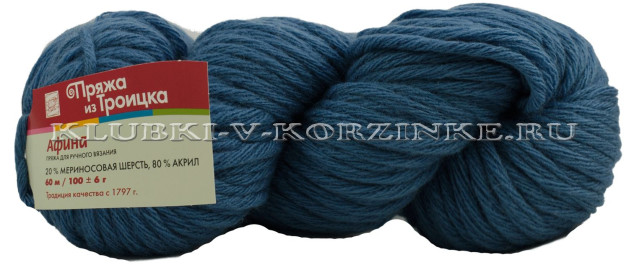 Пряжа Троицкая «Афина» - (3678 - Светло-джинсовый)