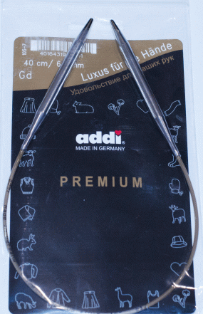 Спицы ADDI круговые супергладкие №6,5 40 см