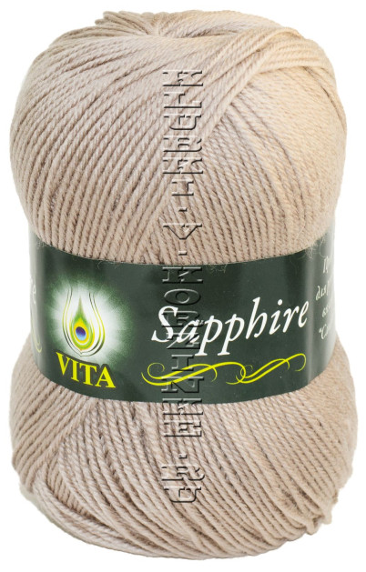 Пряжа VITA «SAPPHIRE» - (1528 - Холодный бежевый)