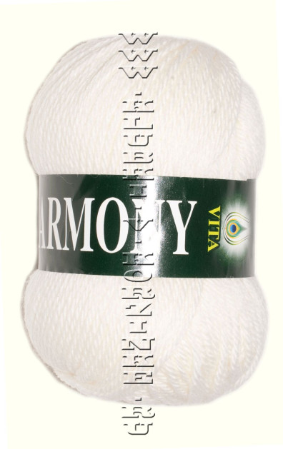 Пряжа VITA "HARMONY" - (6301 - Белый) Распродажа