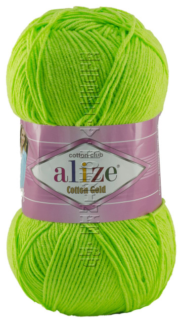 Пряжа COTTON GOLD Alize - (612 - Салатовый)