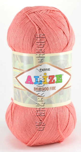 Пряжа Bamboo Fine Alize - (619 - Коралловый)