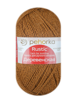 Пряжа Пехорка Деревенская - (44 - Золотистый) 100 г / 250 м100% полугрубая шерсть