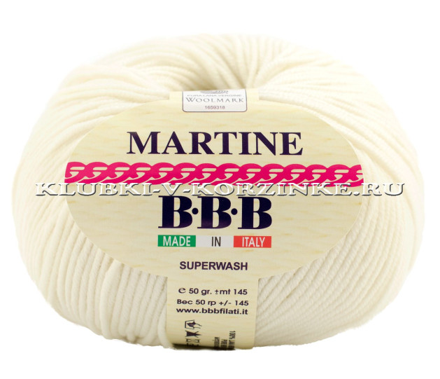 Пряжа Martine BBB - (7800 - Молочный)