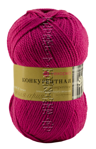 Пряжа Пехорка «Конкурентная» - (439 - Малиновый)