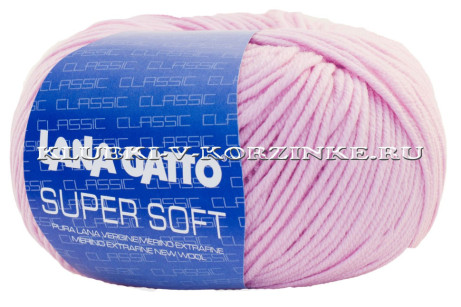 Пряжа Super Soft Lana Gatto - (5285 - Розовая сирень)