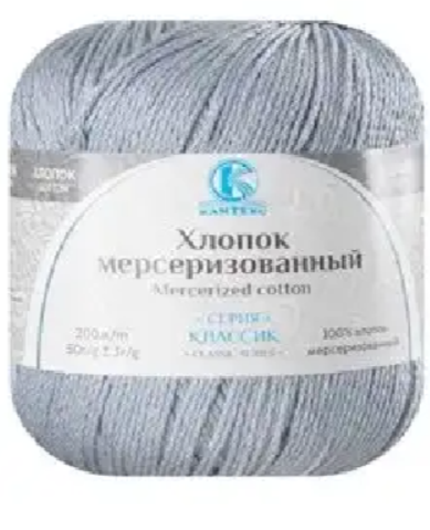 Пряжа Камтекс «Хлопок Мерсеризованный» - (169 - Серый)
