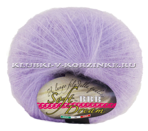 Пряжа Soft Dream BBB - (11 - Сиреневый)