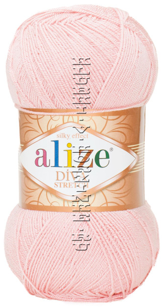 Пряжа DIVA STRETCH Alize - (363 - Нежная роза)