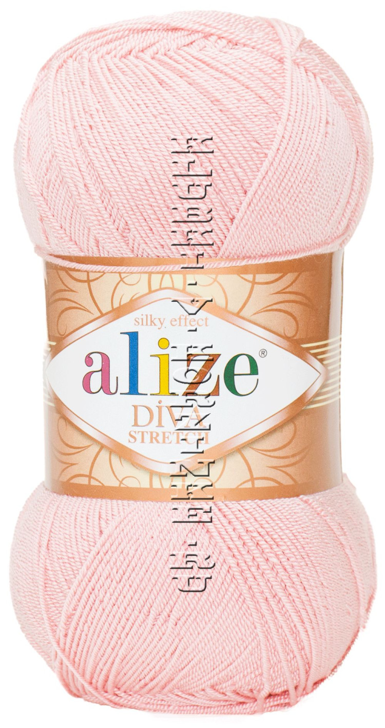 Пряжа DIVA STRETCH Alize - (363 - Нежная роза) - купить в Москве по ...