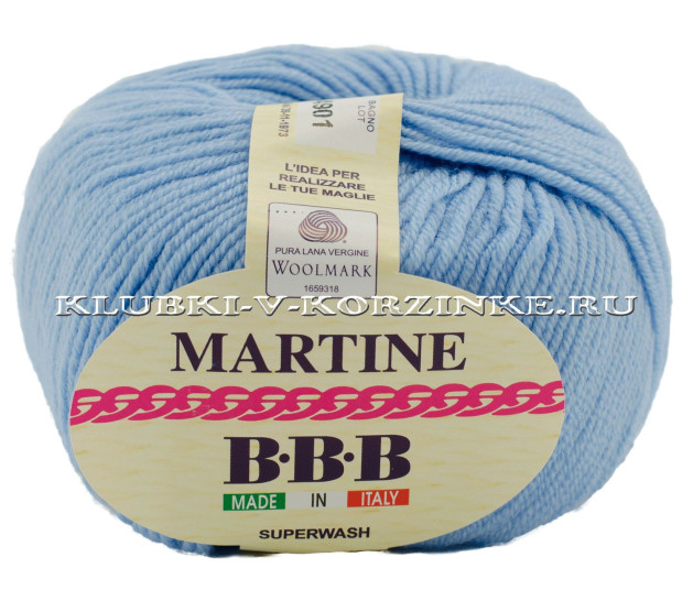 Пряжа Martine BBB - (9002 - Голубой)