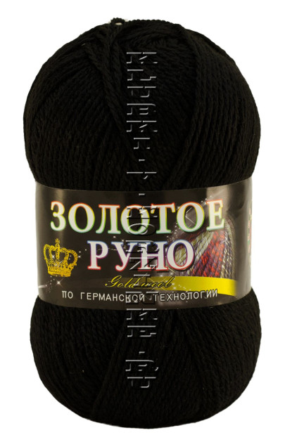 Пряжа «Золотое Руно» Color City - (2622 - Черный)