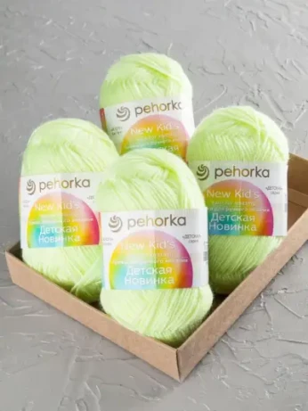 Пряжа Пехорка «Детская новинка» - (725 - Солнечный)