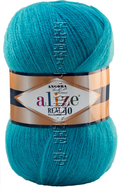 Пряжа Angora Real 40 Alize - (245 - Бирюзовый)
