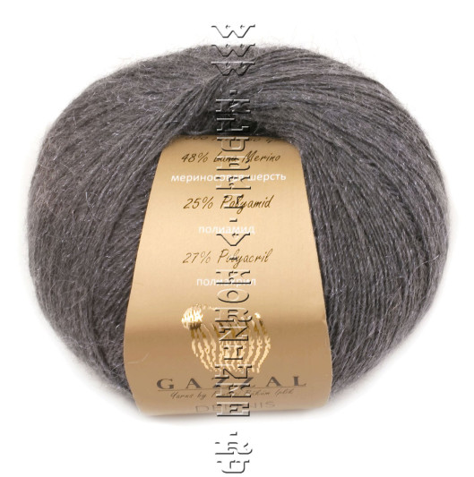 Пряжа GAZZAL (Газзал) "DENNIS" - (925 - Темно-серый)