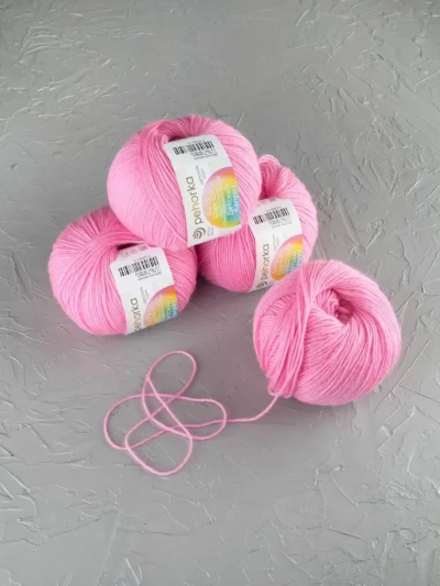 Пряжа Пехорка «Детский каприз» - (11 - Яр.розовый)