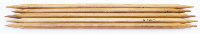 Спицы чулочные деревянные №6,5 20 см, 5 шт.