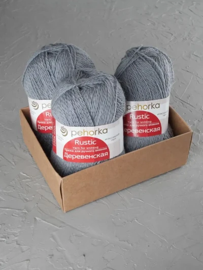 Пряжа Пехорка «Деревенская» - (59 - Мышонок)