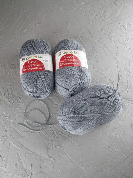 Пряжа Пехорка «Деревенская» - (59 - Мышонок)