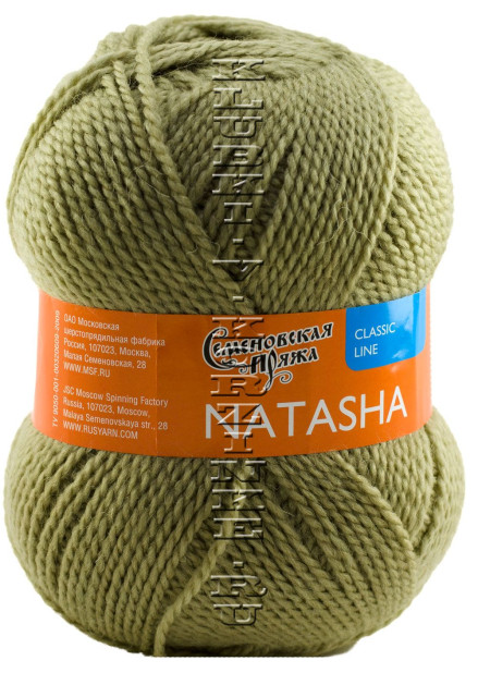 Пряжа Семеновская «Наташа» - (1448 - Серый мох)