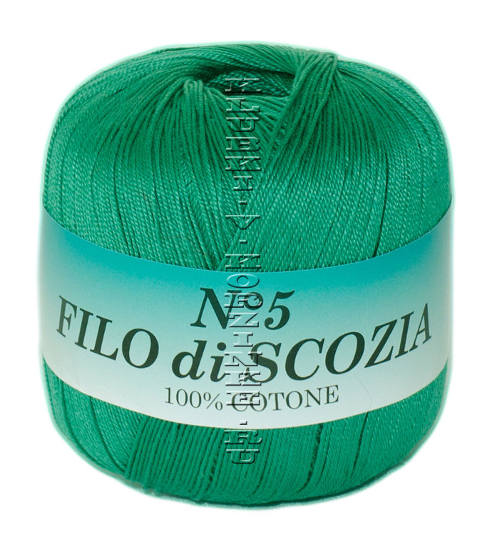 Пряжа Filo di Scozia №5 - (111 - Зелёный)