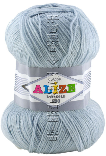 Пряжа Lanagold 800 Alize - (480 - Светло-голубой)