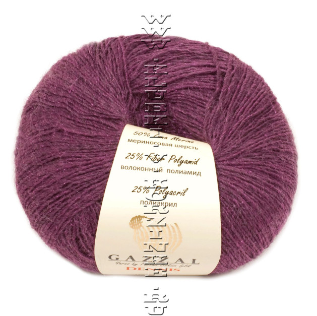 Пряжа GAZZAL (Газзал) "DENNIS" - (908 - Фиолетовый)