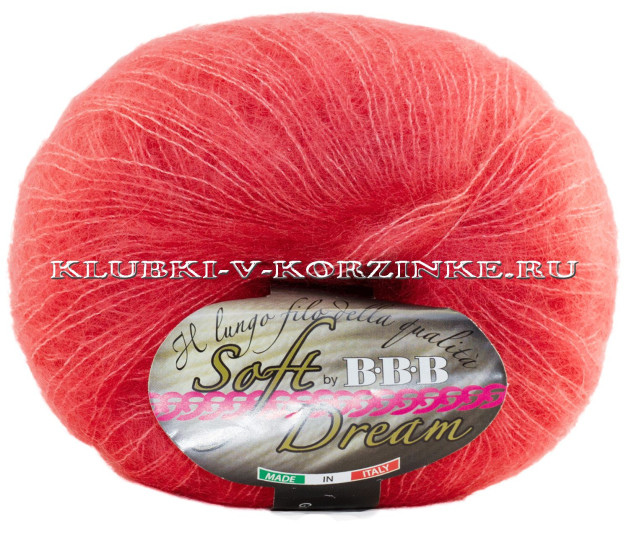 Пряжа Soft Dream BBB - (8731 - Коралл)