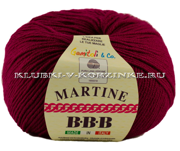 Пряжа Martine BBB - (9779 - Темная фуксия)