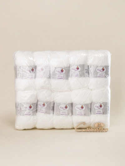 Пряжа «Милашка» - (01 - Белый)