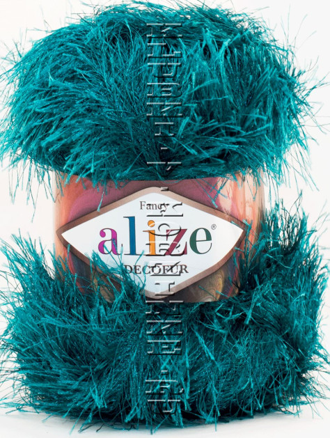 Пряжа Decofur Alize - (330 - Морская волна)