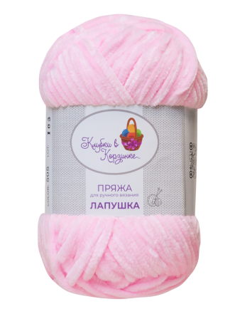 Пряжа «Лапушка» - (505 - розовое суфле)