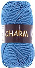 Пряжа VITA cotton &quot;CHARM&quot; - (4172 - Голубая бирюза)