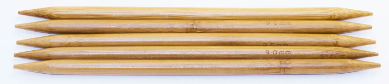 Спицы чулочные деревянные №9, 20 см, 5 шт.