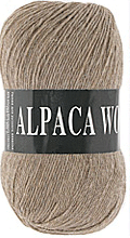 Пряжа VITA «ALPACA WOOL» - (2977 - Бежевый меланж)