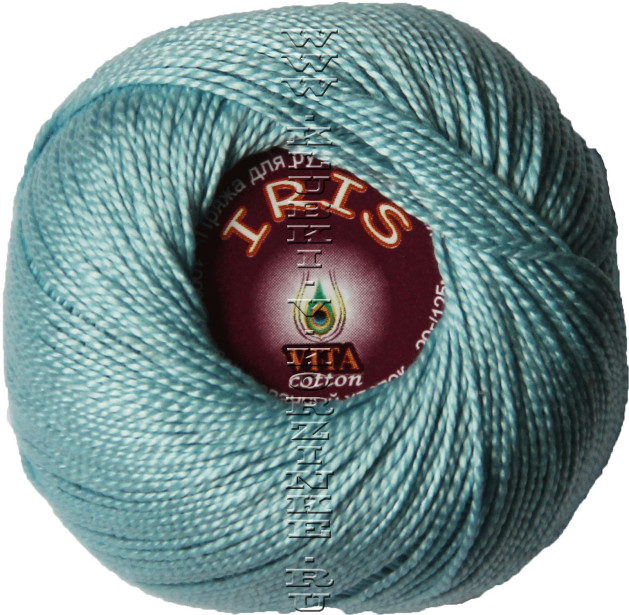 Пряжа VITA cotton IRIS - (2127 - Светло-голубой)