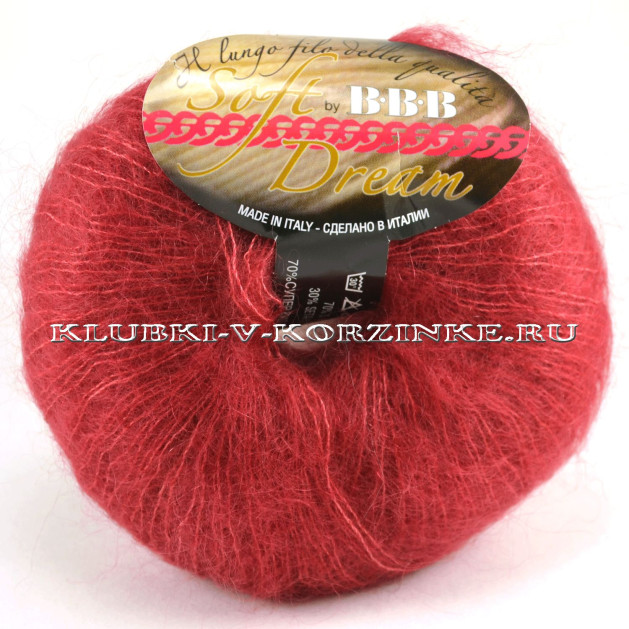 Пряжа Soft Dream BBB - (712 - Бордовый)