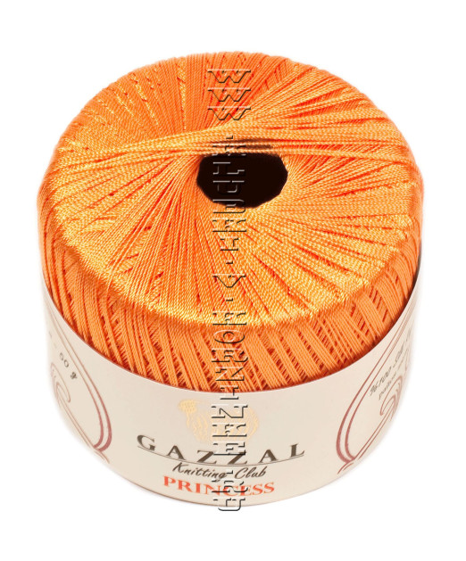 Пряжа GAZZAL (Газзал) "PRINCESS" - (3002 - Оранжевый)