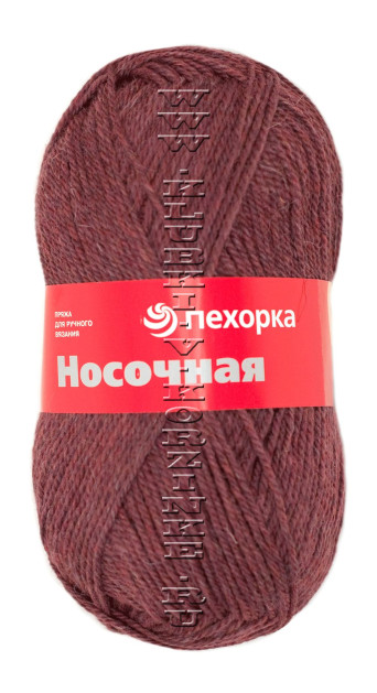 Пряжа Пехорка "Носочная" - (191 - Ежевика)