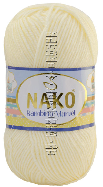 Пряжа NAKO "Bambino Marvel" - (9029 - Экрю)